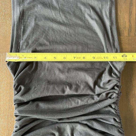 Bar III Sofia Richie Womens Bodycon‎ Dress Size Small Ribbed Ruched Black NWT - Picture 8 of 8